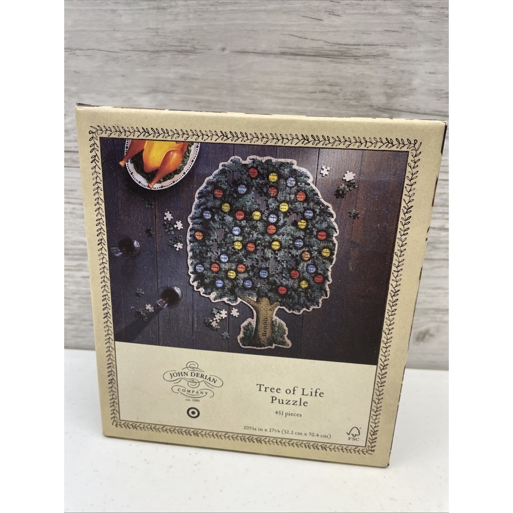 John Derian x Target Tree of Life Puzzle 453pc New Sealed 2025 Holiday Botanical